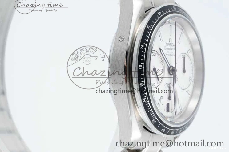 0719 Speedmaster Racing Master SS HKF Best Edition White Dial on SS Bracelet A TravelReady 7809